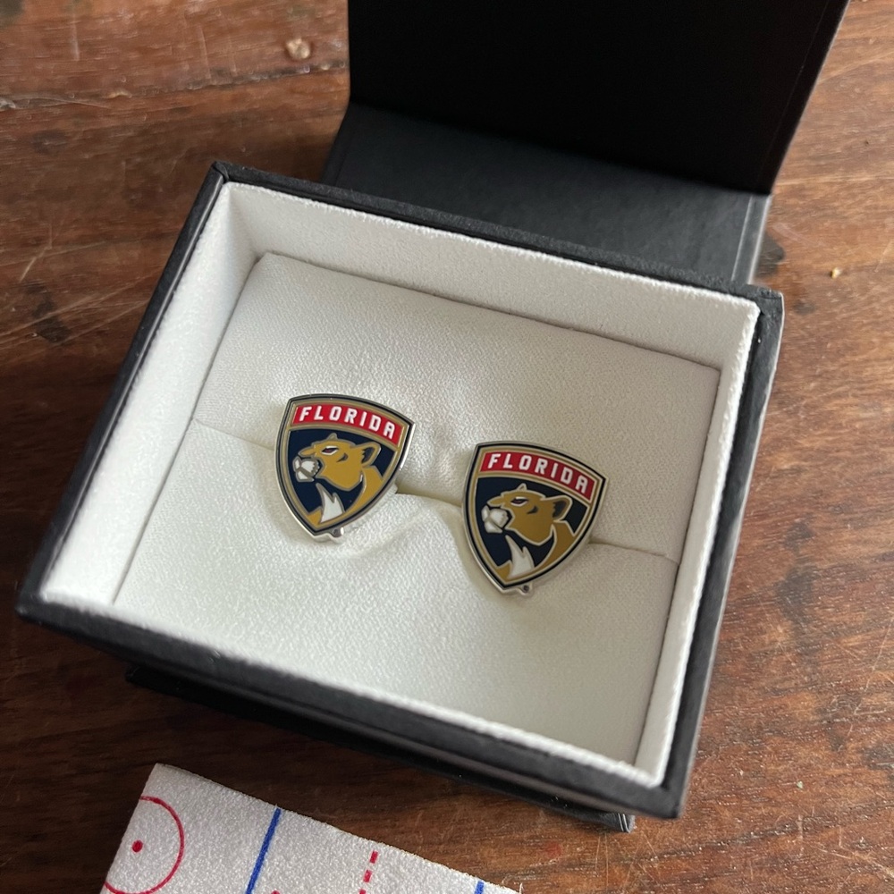 Authentic Florida Panthers Cufflinks